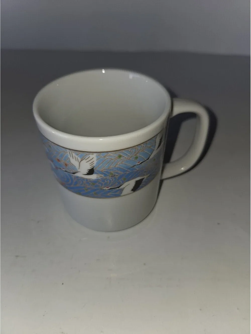 Vintage Japanese Crane Coffee Mug SG2